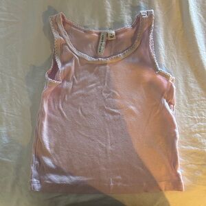 Janie and Jack Lace trim tank